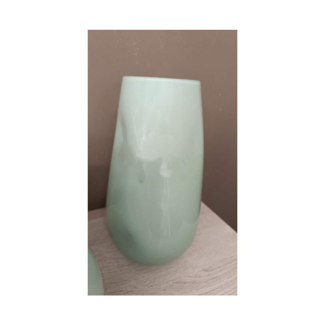 Vaso Vetro Verde Acqua Cm 16x16x24
