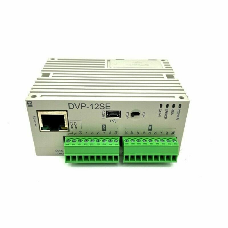 PLC CPU Porta Ethernet uscite a transistor NPN Delta DVP12SE11T