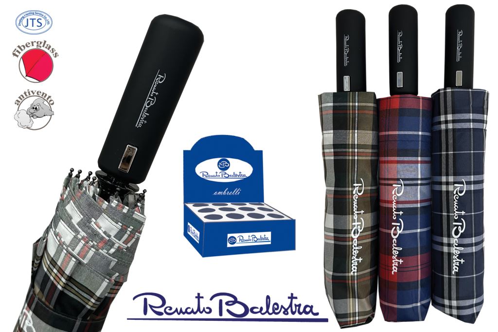 1 Pezzo Ombrello Pioggia Mini Automatico Renato Balestra 3 Decori
