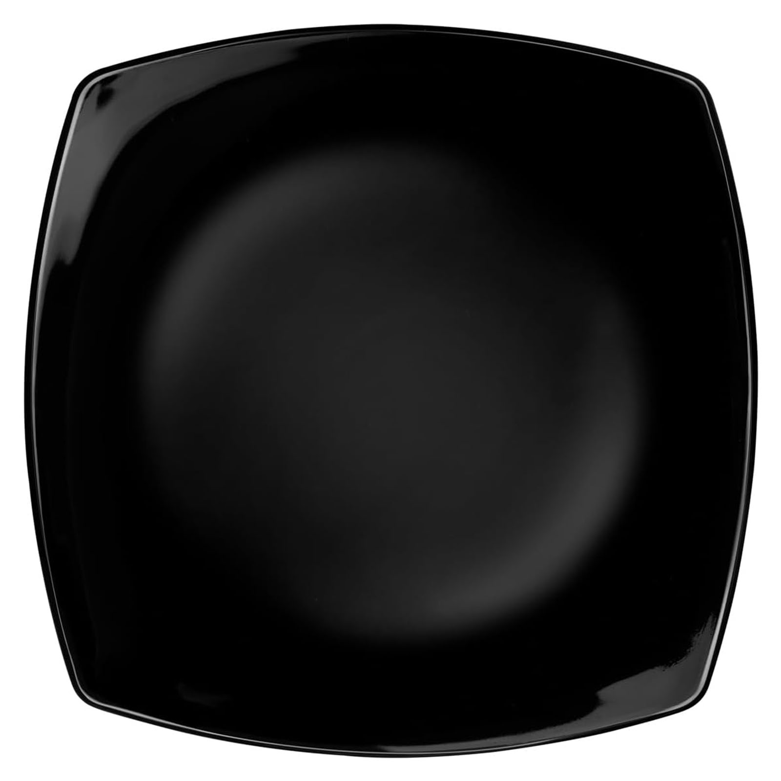 Set Piatti quadrato ECLISSI nero 19 Pezzi Servizio Tavola Moderno Impilabili