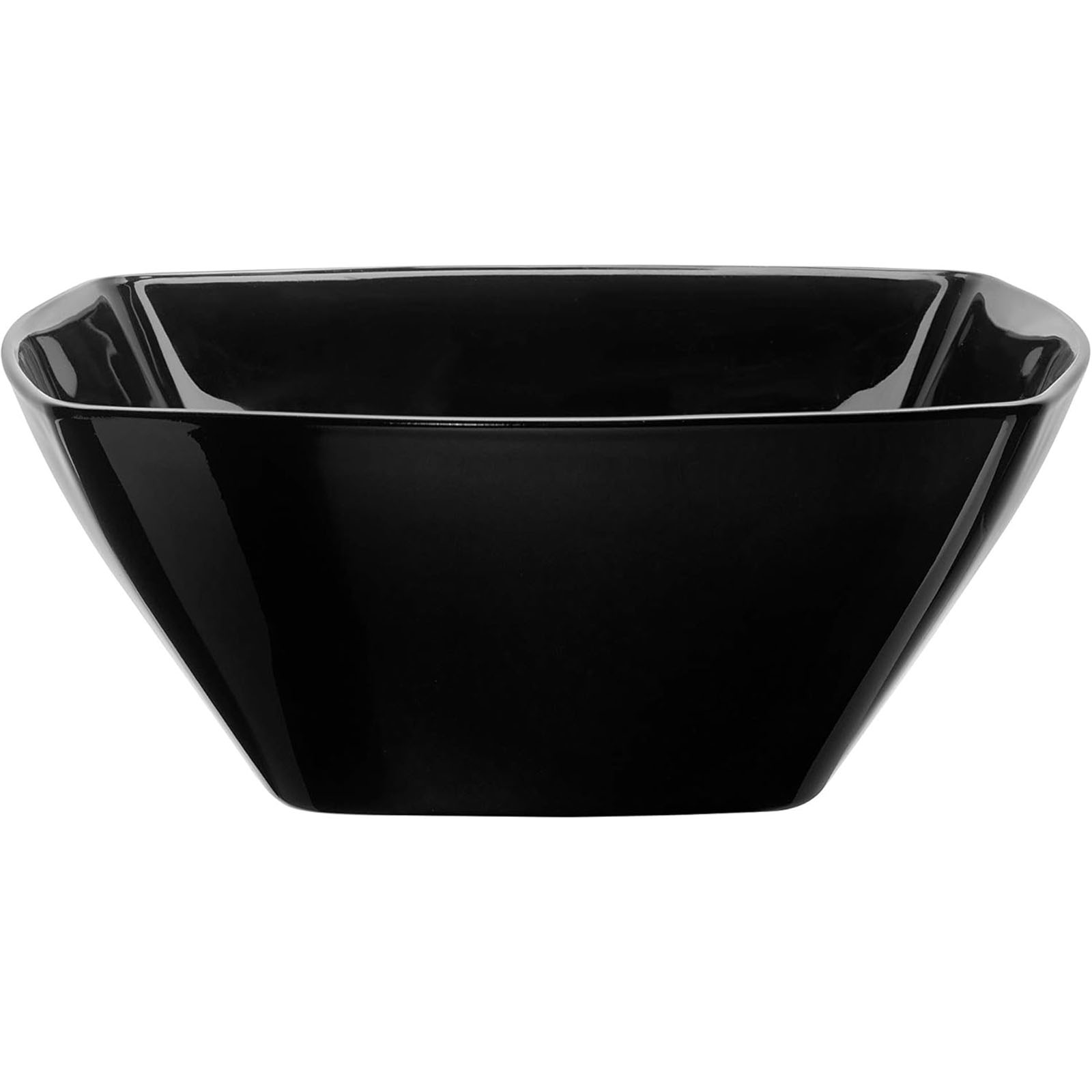 Set Piatti quadrato ECLISSI nero 19 Pezzi Servizio Tavola Moderno Impilabili