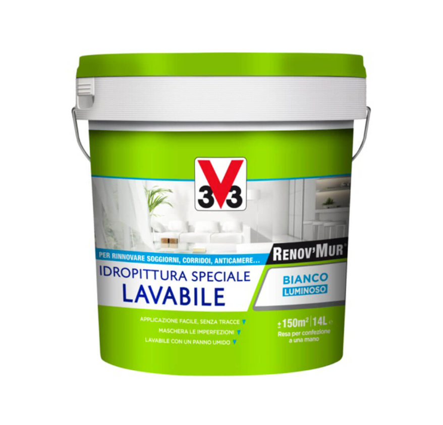 Idropittura Renovmur Lavabile Bianca Litri 14