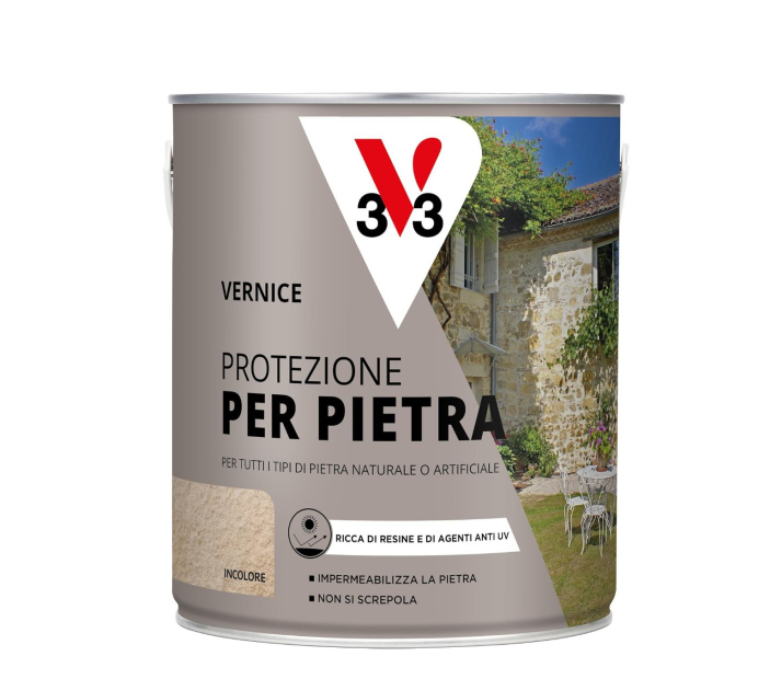 V33 Vernice per Pietra protettivo e impermeabilizzante Incolore