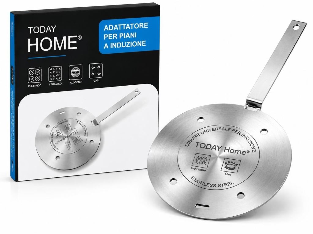 Adattatore Piastra Diffusore per Piano ad Induzione con Manico 20 cm
