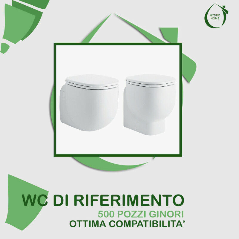 Abattant WC 500 Pozzi Ginori en bois recouvert de résine polyester blanche