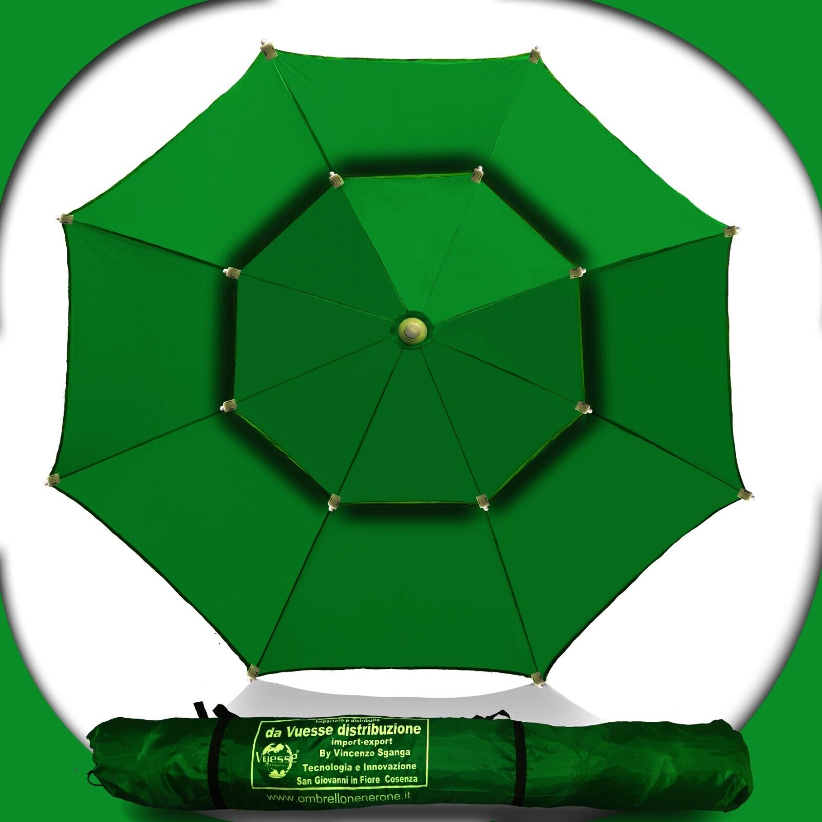 ombrellone mare antivento spiaggia fibra di carbonio ,stecche elastiche (A16) - Foto 4 di 15