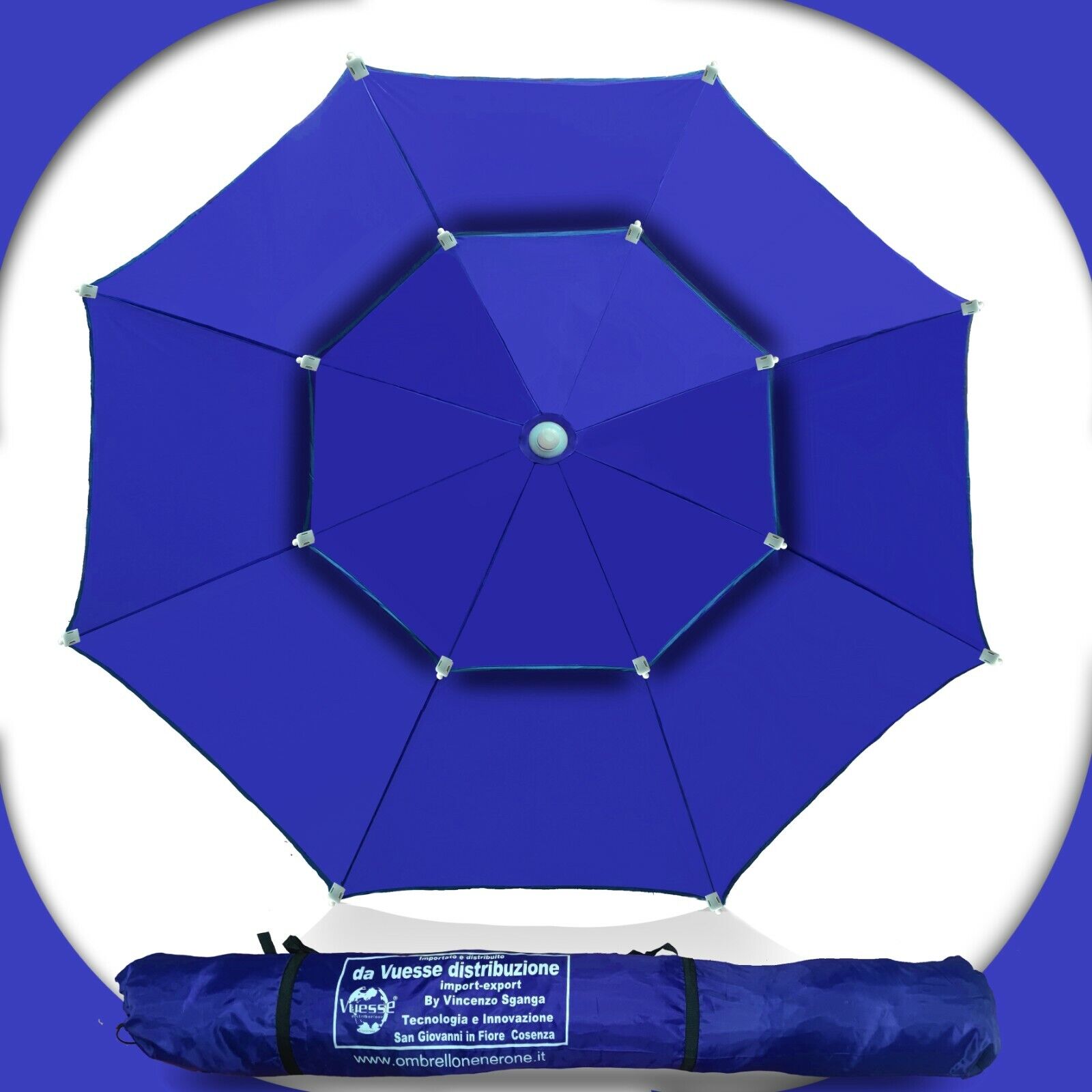 ombrellone mare antivento spiaggia fibra di carbonio ,stecche elastiche (A16) - Foto 6 di 15