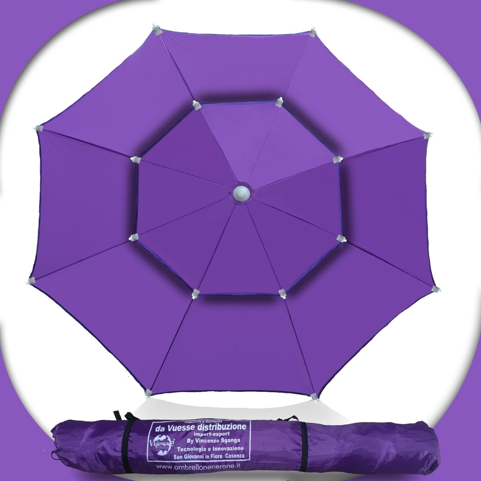 ombrellone mare antivento spiaggia fibra di carbonio ,stecche elastiche (A16) - Foto 12 di 15