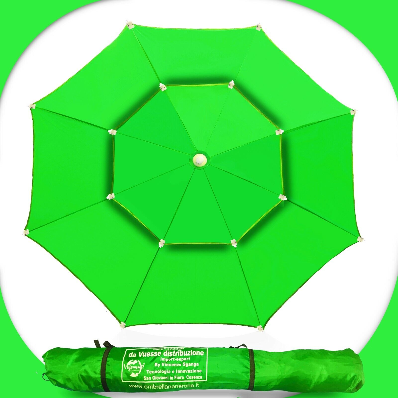 ombrellone mare antivento spiaggia fibra di carbonio ,stecche elastiche (A16) - Foto 14 di 15