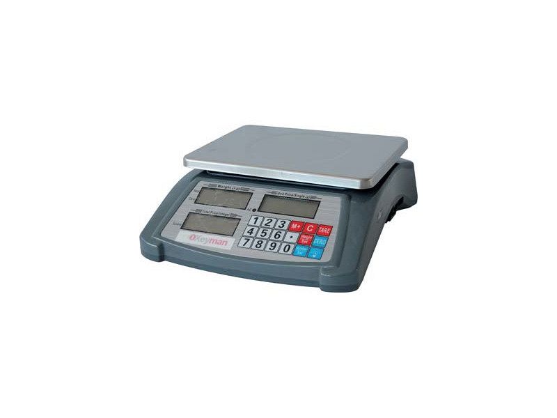 Bilancia digitale contapezzi 420155 Effe 3 quadranti piatto in ferro 28X20cm