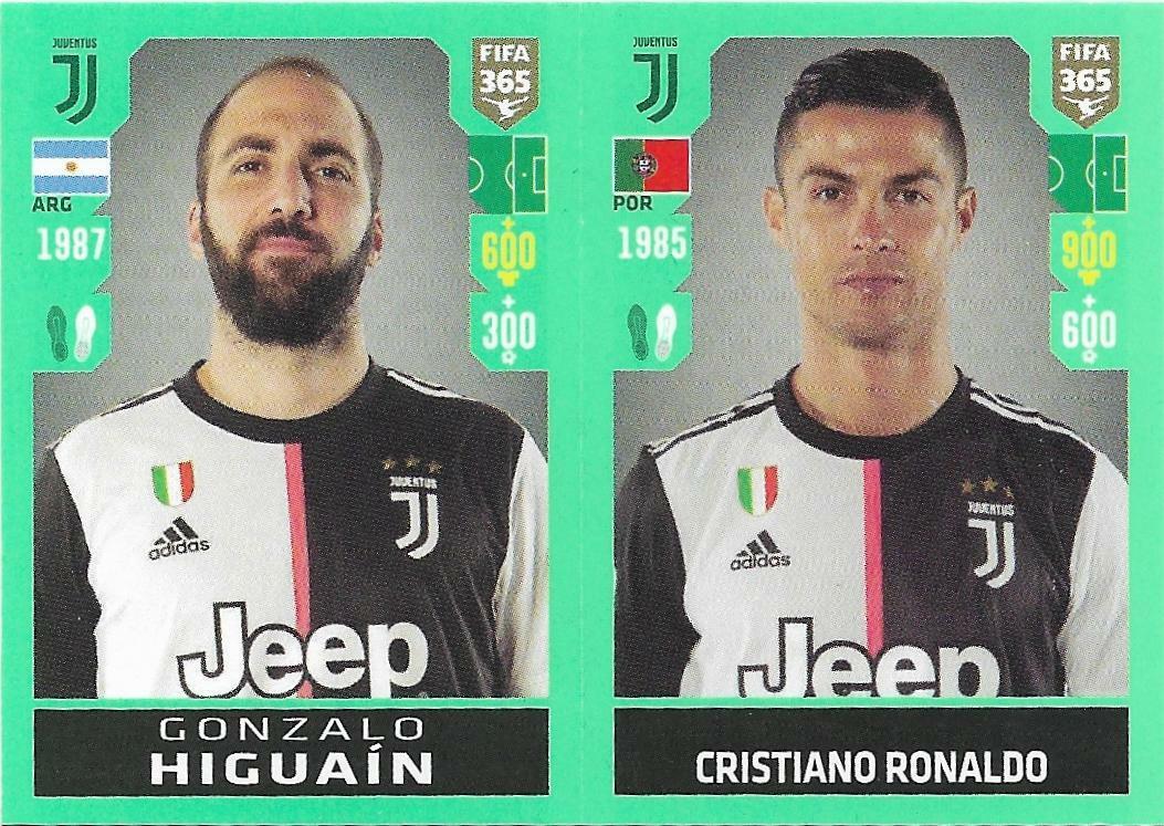 N.249 Higuain Cristiano Ronaldo Juventus  - Fifa 365 2020 Panini
