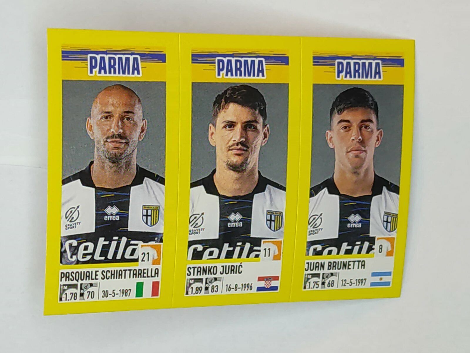 N. 657 Schiattarella / Juriä† / Brunetta Parma - Calciatori Panini 2021/22