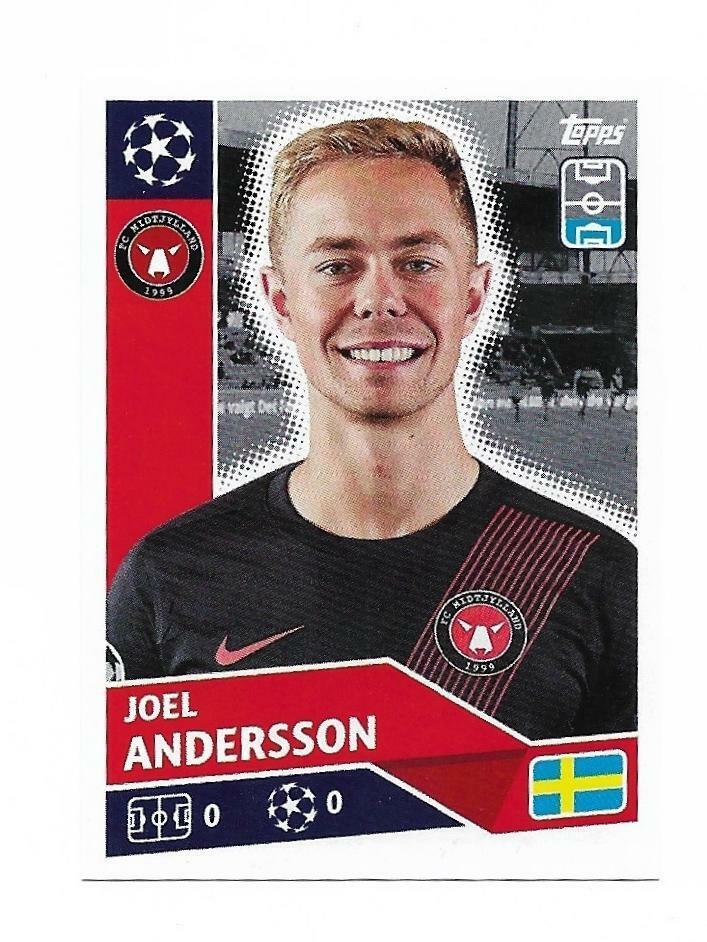 N. Pof55 Joel Andersson Midtjylland New - Champions League 2020 21 Topps