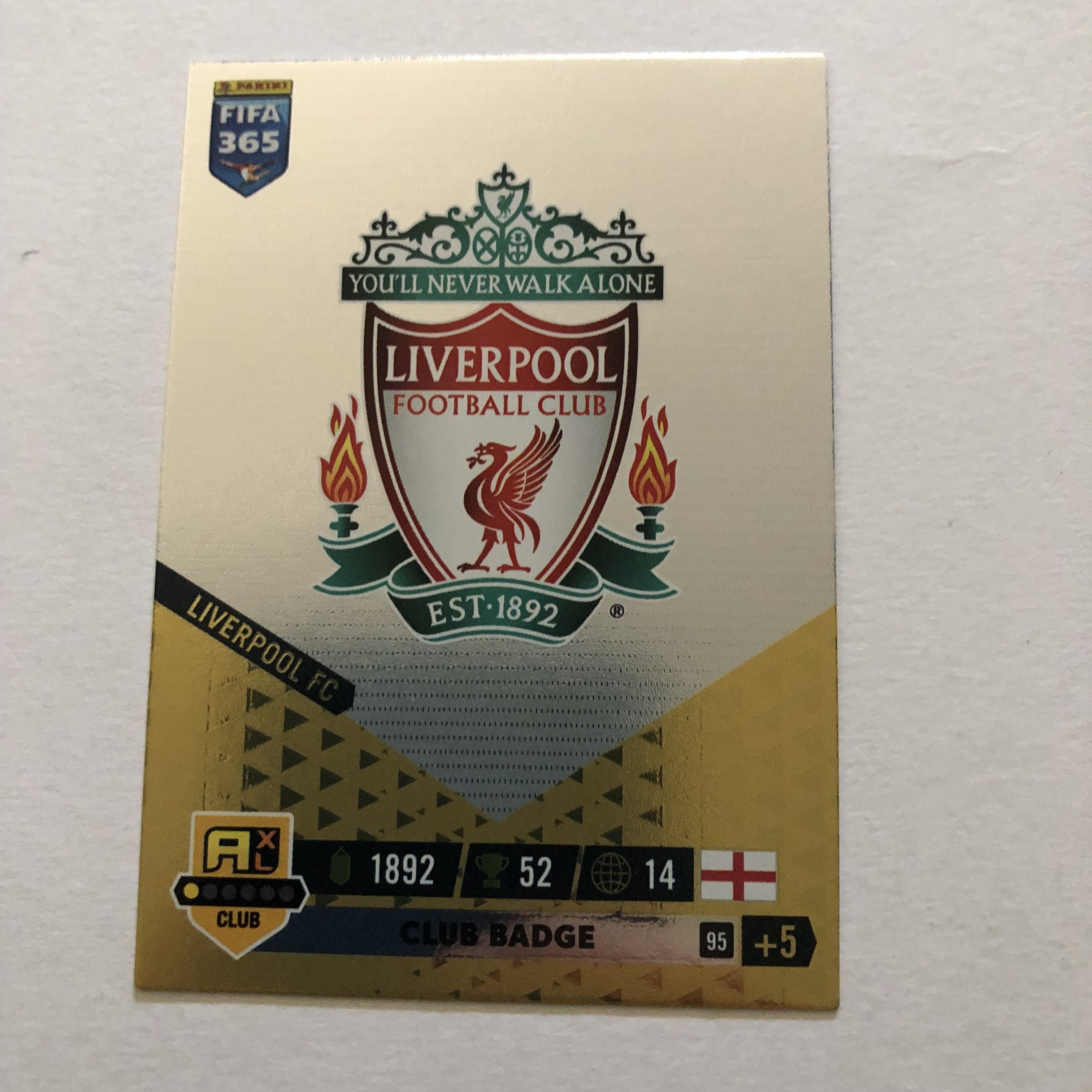 95.  Club Badge Liverpool - Adrenalyn XL Fifa 365 2023