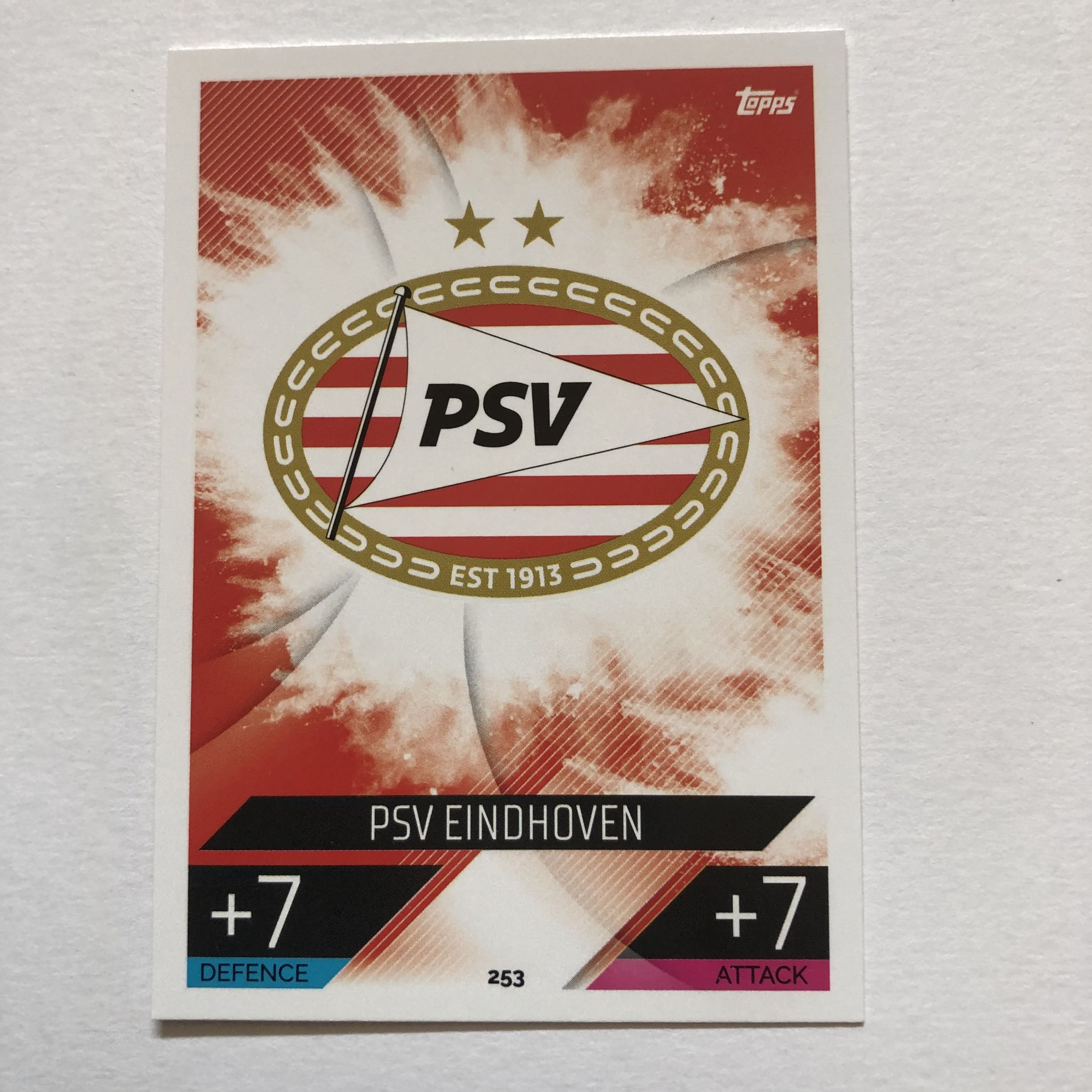 N.253  Team Badge PSV Eindhoven - Match Attax 2022 23 Topps