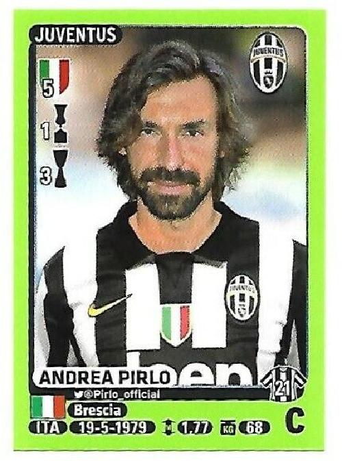 N. 249 Andrea Pirlo Juventus   - Calciatori Panini 2014 15