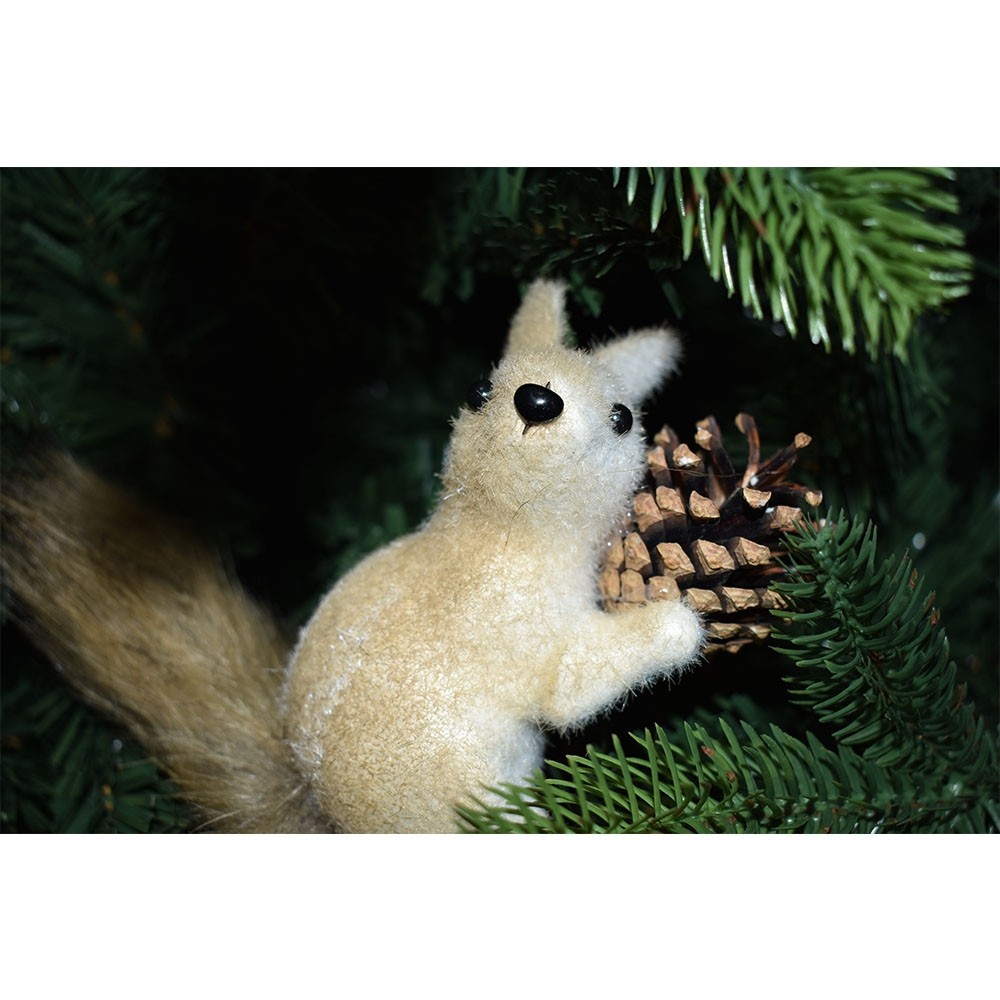Scoiattolo con pigna decorazioni per albero di Natale addobbi natalizi set da 4 idea regalo ornamento casa