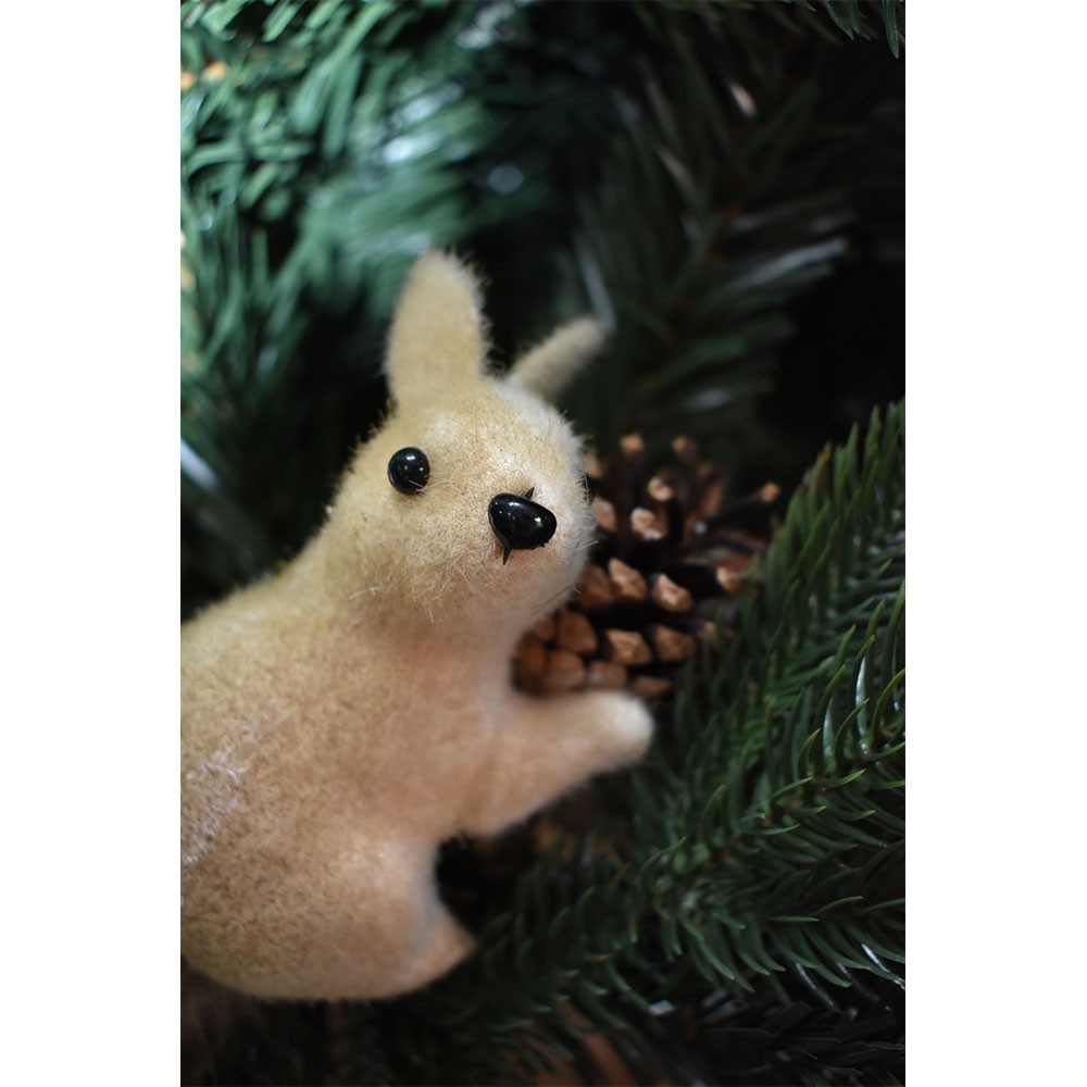Scoiattolo con pigna decorazioni per albero di Natale addobbi natalizi set da 4  idea regalo ornamento casa