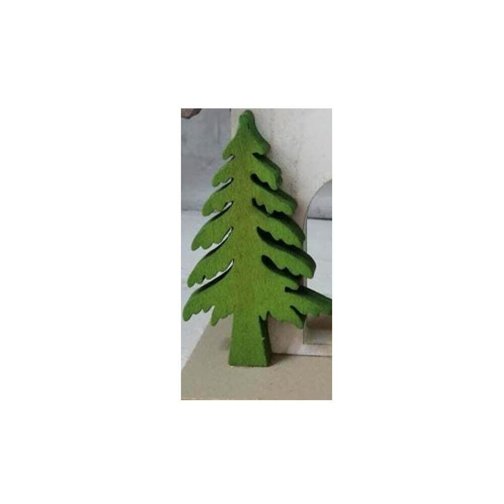 Casetta il legno bianco per albero di natale da addobbi decorazioni natalizi cas
