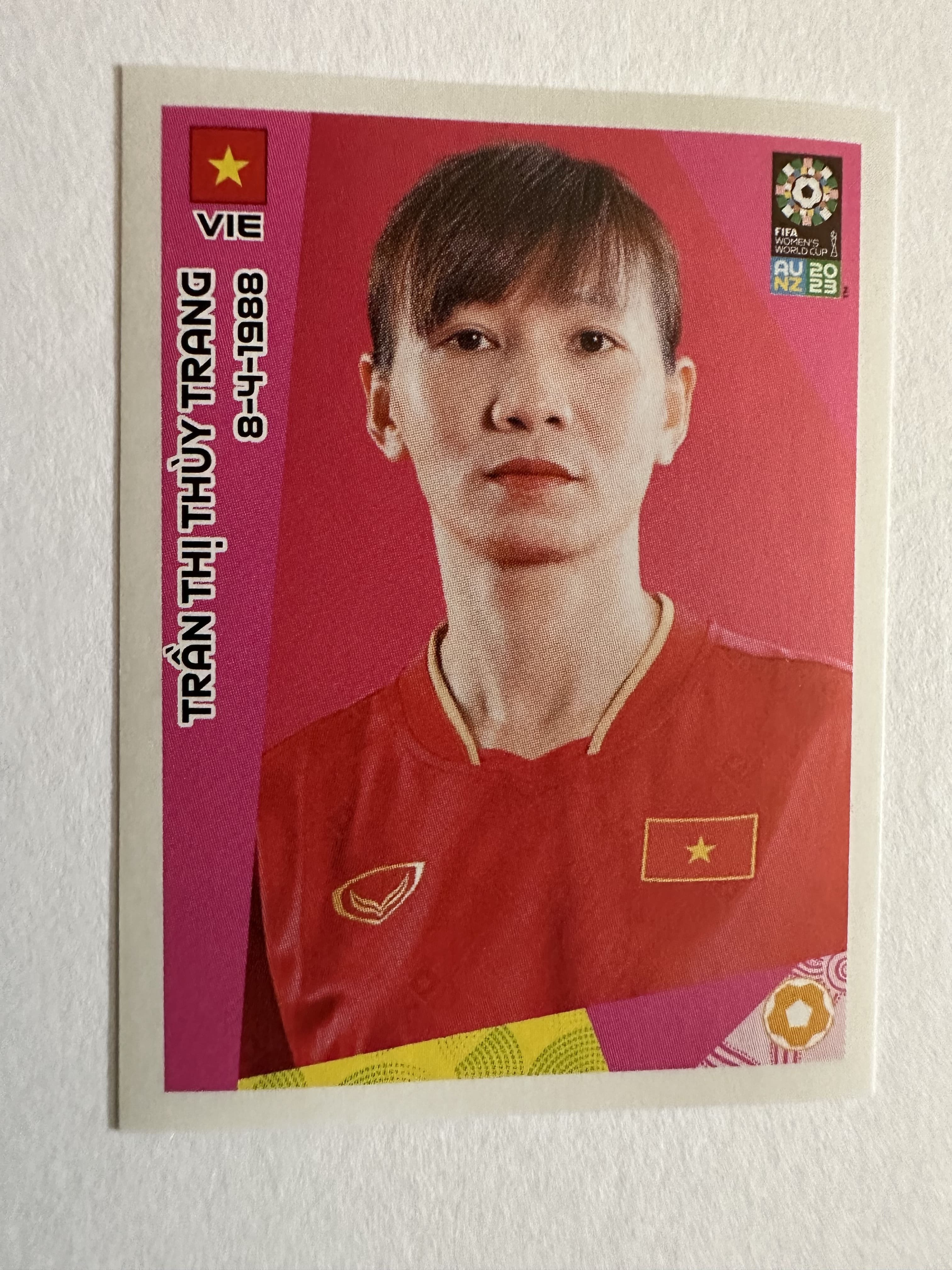 N.339  Tr?n Th? Thùy Trang Vietnam - FIFA Women’s World Cup 2023 Sticker