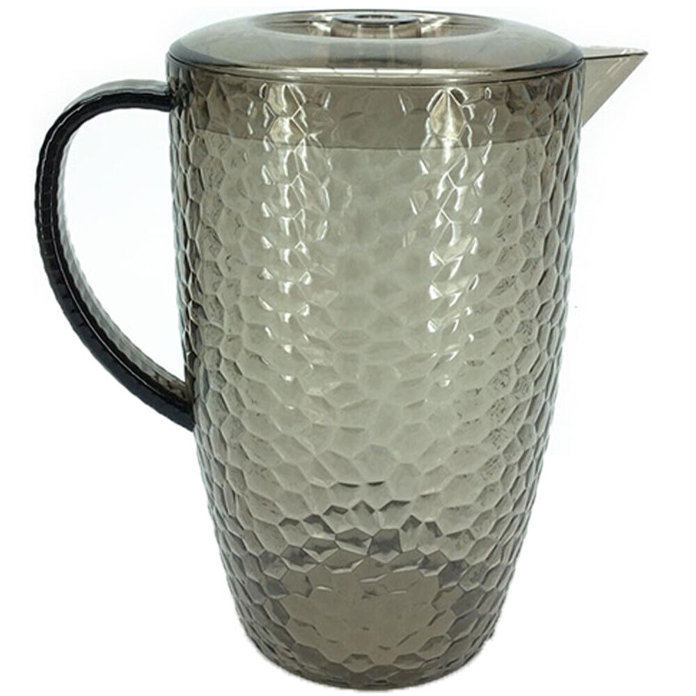 Caraffa con coperchio da 2 litri Bottiglia brocca in plastica chiusa bibite fres - Foto 13 di 18
