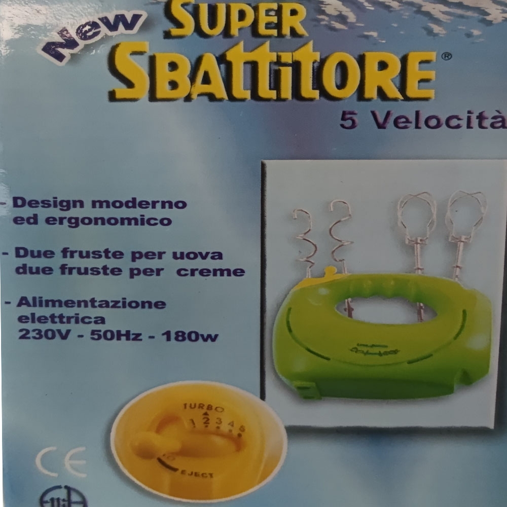 Sbattitore elettrico fruste in acciaio 5 velocità per montare dolci panna  crema