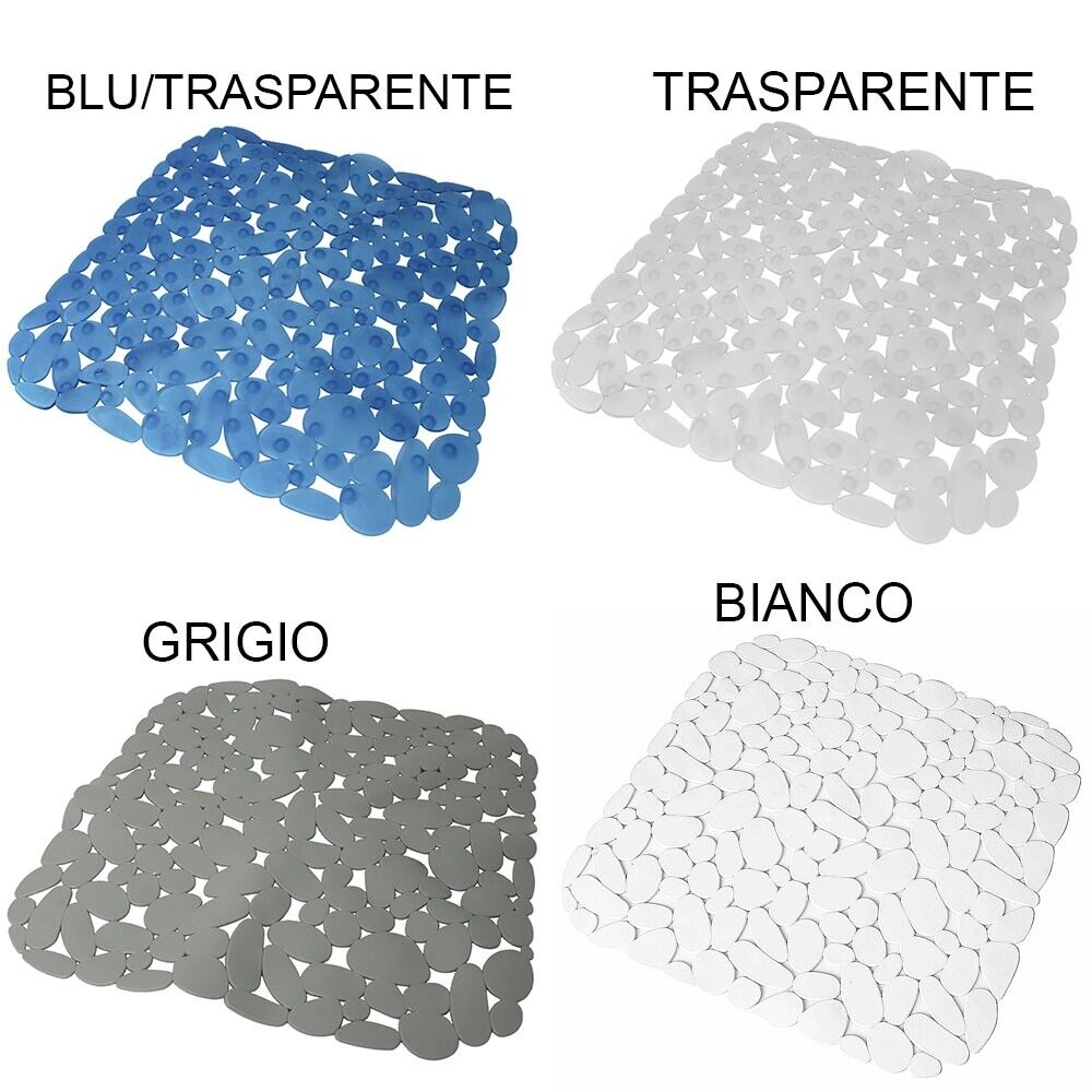 Tappeto bagno antiscivolo con ventose tappetino quadrato per piatto doccia casa