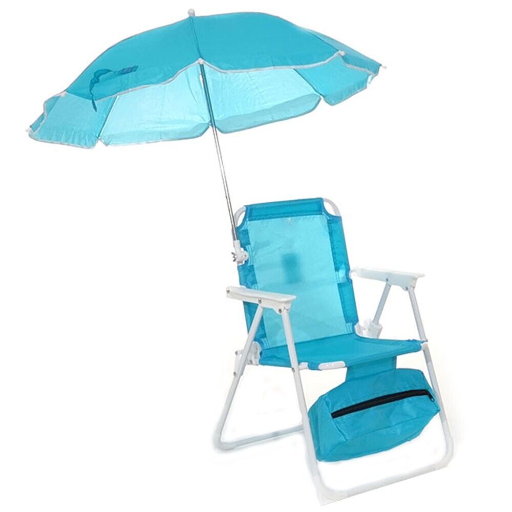 Sedia con ombrellone per bambini sediolina richiudibile relax da mare spiaggia p