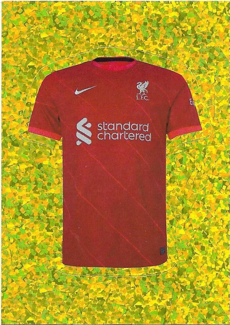 N.62  Liverpool  team uniform Liverpool  - Fifa 365 2022 Panini