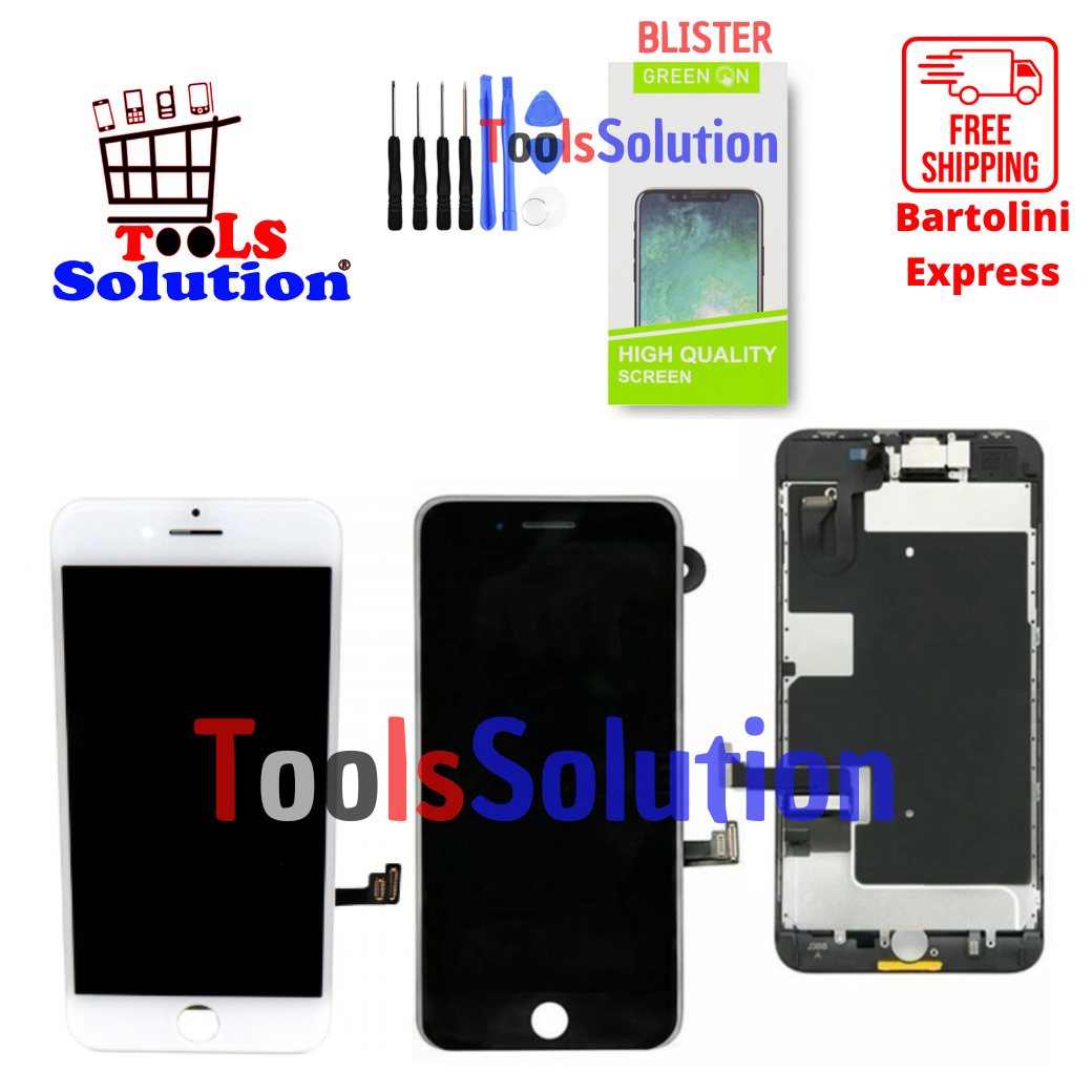 Lcd per iPhone 8/8 Plus/SE 2016/SE 2020/SE 2022 IPS touchscreen incl. back plate
